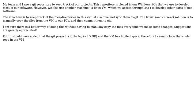 Software Engineering: How can I sync a git repository with directories from another machine? смотреть онлайн