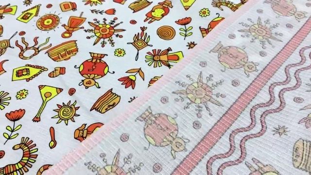 Вафельная ткань «Веселая масленица»