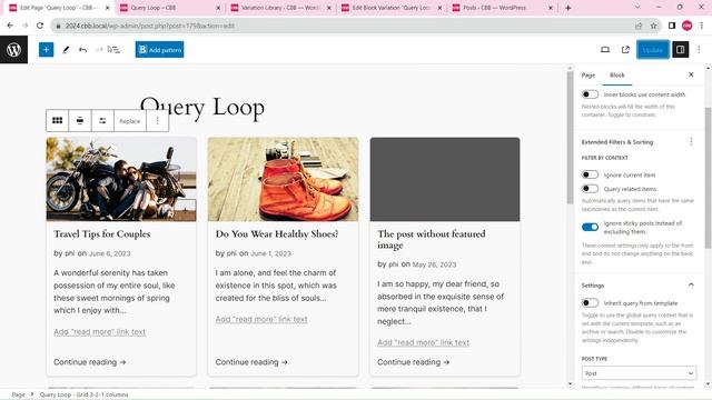 Create magazine blog layouts using just one Query Loop block with the CBB WordPress plugin Gutenber смотреть онлайн