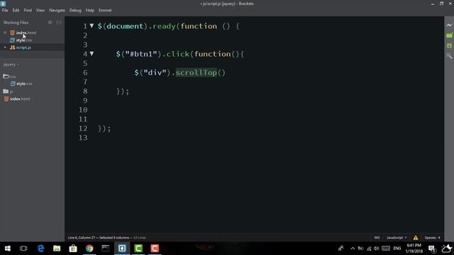 48 - ( jQuery Tutorial ) jQuery HTML / CSS : scrollTop, scrollLeft смотреть онлайн