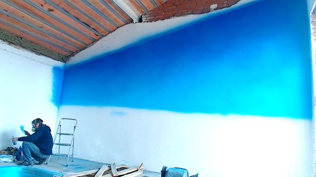 Роспись интерьера аэрографом - Мальдивы Часть1 смотреть онлайн