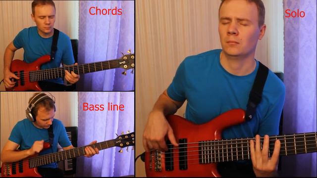 Bass guitar solo by Mikhail Agapov - A little story (Соло на бас-гитаре, слэп) смотреть онлайн