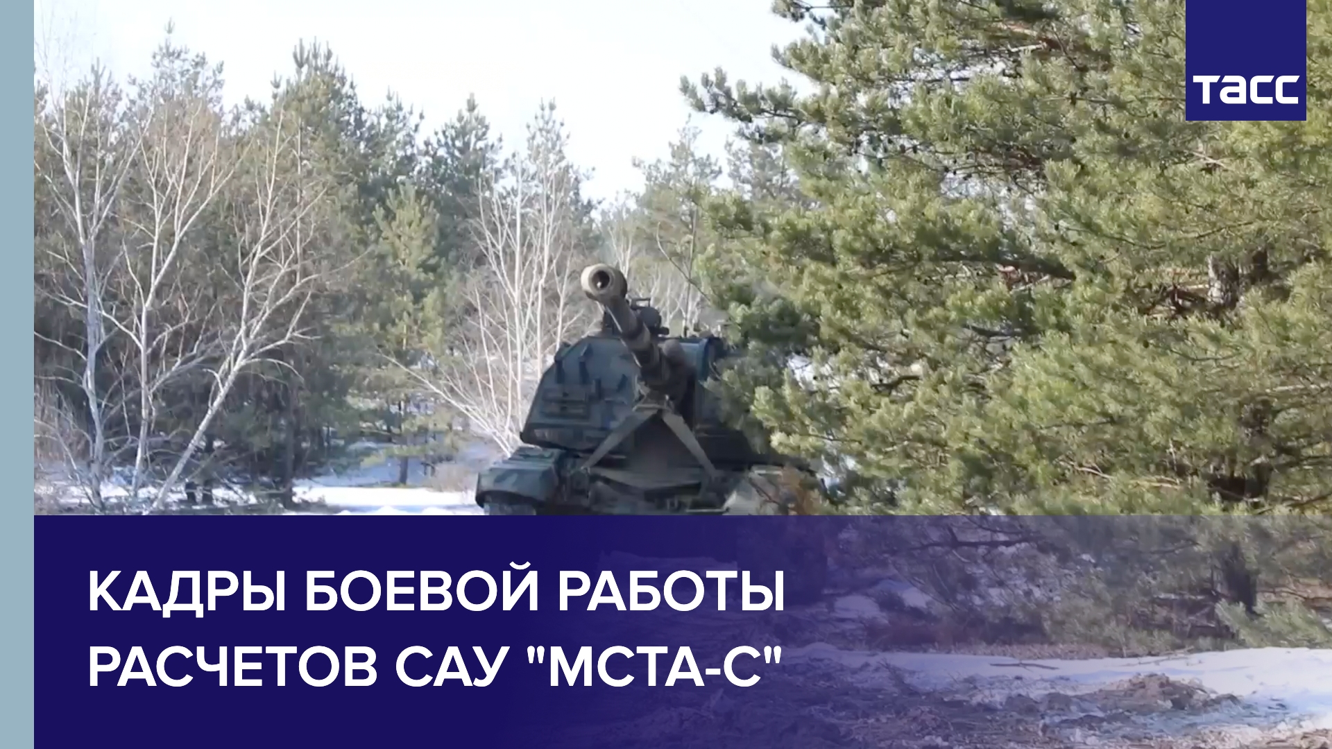 Кадры боевой работы расчетов САУ "Мста-С"