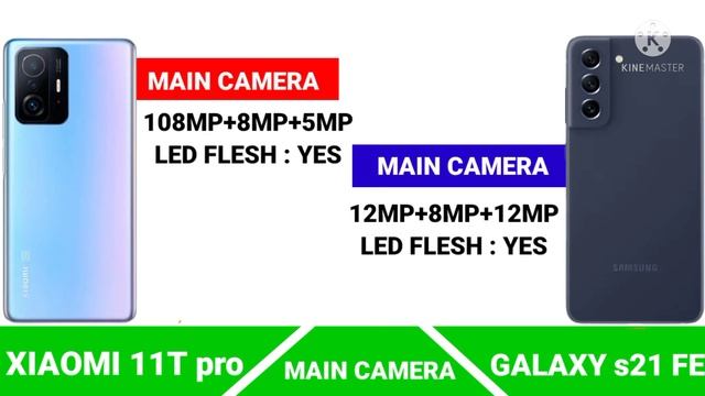 xiaomi 11T pro vs galaxy s21 FE full comparison смотреть онлайн