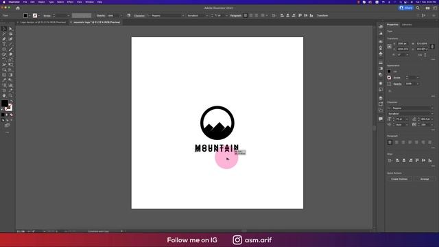 LOGO DEISGN TUTORIAL - Minimal Logo | Adobe Illustrator cc 2022 смотреть онлайн