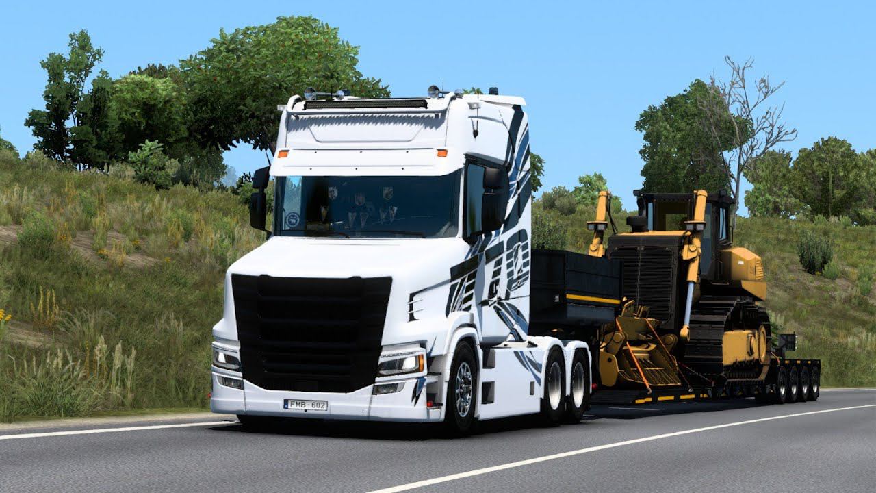 [ETS 2] Scania T730 Next Gen by Jon Ruda_Big and Heavy Delivery on Italy смотреть онлайн