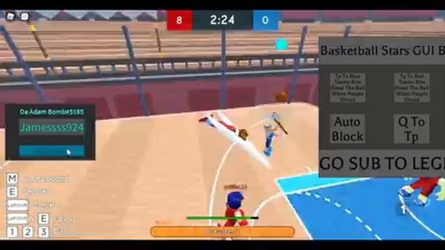 NEW Basketball Stars Script Gui (Tp, Auto Block, Aimbot, Auto Steal, and MORE!) Roblox Scripts смотреть онлайн