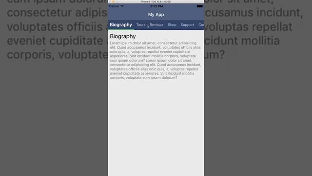 Horizontal navigation in Nativescript 2.5 + Angular, iOS example смотреть онлайн