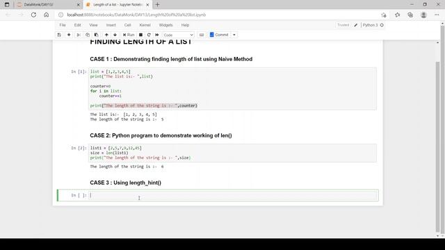 Find the length of a list in Python 3 ways | Part 20 |Code in Python for Data Science |The Data Mon смотреть онлайн