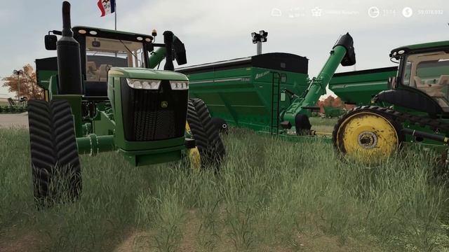 "JOHN DEERE SHUFFLE!" PREPARING FOR HARVEST SEASON (ROLEPLAY) | FARMING SIMULATOR 2019 смотреть онлайн