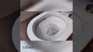 Подвесной безободковый унитаз со смывом TORNADO