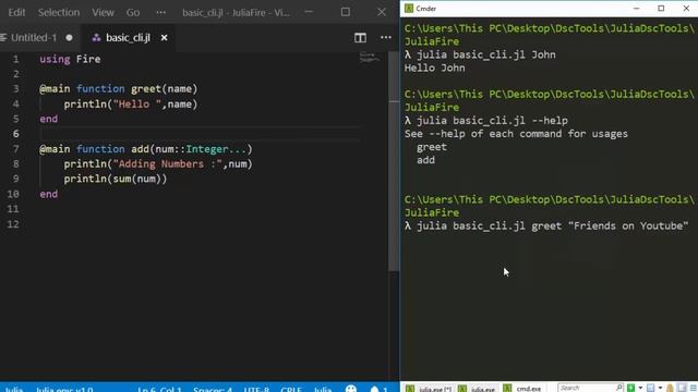 Building A CLI(Command Line Interface ) in Julia with Fire jl [2019] смотреть онлайн