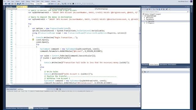 C# 25 Transacciones in ADO.NET con TransactionScope смотреть онлайн