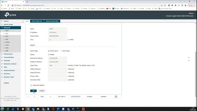 TP Link Omada ER605 Two LAN Setup смотреть онлайн
