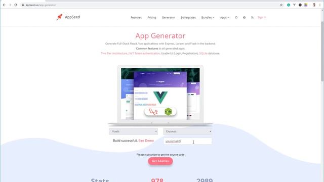 App Generator - Vuejs Full-Stack Apps | AppSeed смотреть онлайн