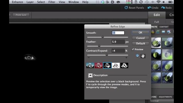 Learn Photoshop Elements - Dark Creepy Eyes Portrait смотреть онлайн