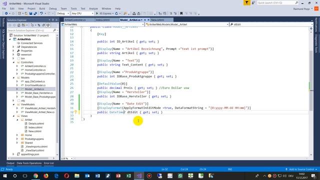 ✔️System.InvalidOperationException: An exception occurred while reading a database ? Asp.Net MVC смотреть онлайн