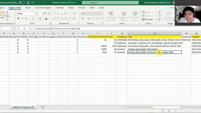Exportar e importar produtos com CSV смотреть онлайн