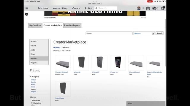 How to get a mesh id on roblox *ipad* смотреть онлайн