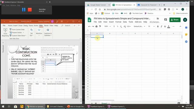 Intro to Google Sheets Day 1 Simple Interest Part 1 смотреть онлайн