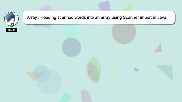 Array : Reading scanned words into an array using Scanner import in Java смотреть онлайн