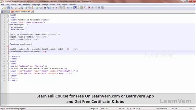 What Is Automated Animation In Javascript In Hindi? - Free On LearnVern смотреть онлайн