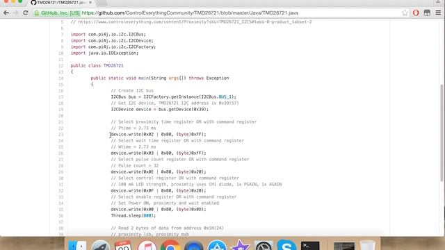 Raspberry Pi TMD26721 Infrared Digital Proximity Detector Java Tutorial смотреть онлайн