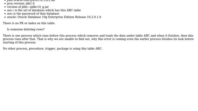 Databases: java.sql.SQLException: ORA-01410: invalid ROWID (2 Solutions!!) смотреть онлайн