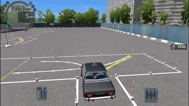 City Car Driving экзамен на автодроме#1. смотреть онлайн