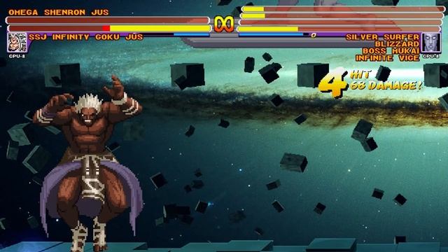 Cosmic Might! SSJ Infinity Goku & Omega Shenron vs Team Silver Surfer [IKEMEN GO/Mugen] смотреть онлайн