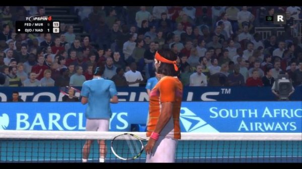 Top Spin 4 - Roger Federer/Andy Murray vs Rafael Nadal/Novak Djokovic - PS3 Emulator Gameplay