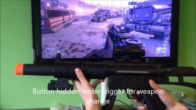 FPS game gun controller DIY Delta light gun смотреть онлайн