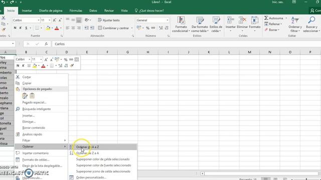 Como ordenar en excel alfabéticamente una lista de forma sencilla смотреть онлайн