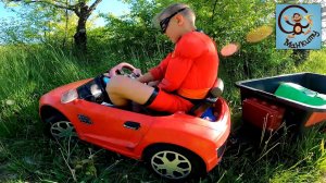 Дети и Машина. Диана, Даня и Милан играют в полицию и скорую. Манкиту