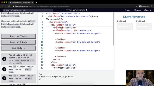 Label Bootstrap Wells - Bootstrap - Free Code Camp смотреть онлайн