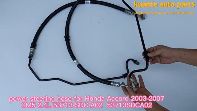 wholesales high quality car hydraulic power steering hose for Honda Accord 2003 2007 CM5 2 4L 53713 смотреть онлайн