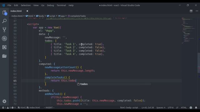#7 - Vue Computed Properties | Vue 2 Basics, Beginner tutorials смотреть онлайн