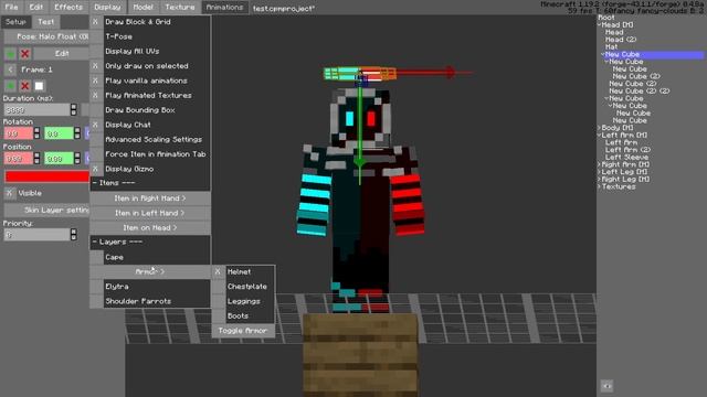 How To Make Custom Cosmetics With Animations In Minecraft [CPM Mod] смотреть онлайн