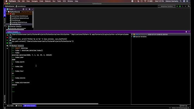 Session 25 Date & Time in Python смотреть онлайн