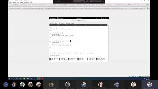 Clase Redes II grupo 07 DNS Linux Server смотреть онлайн