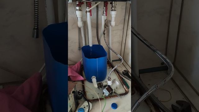 Как почистить газовый котел от накипи с помощью насоса от стиральной машины смотреть онлайн