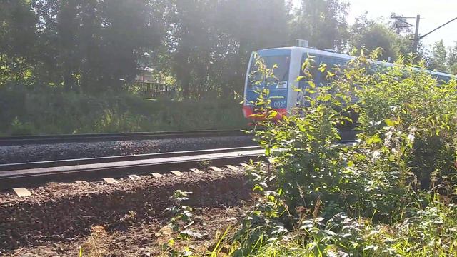 "Воттоваара экспресс" дизель-поезд РА1-0025 . Пл. 54 км. смотреть онлайн