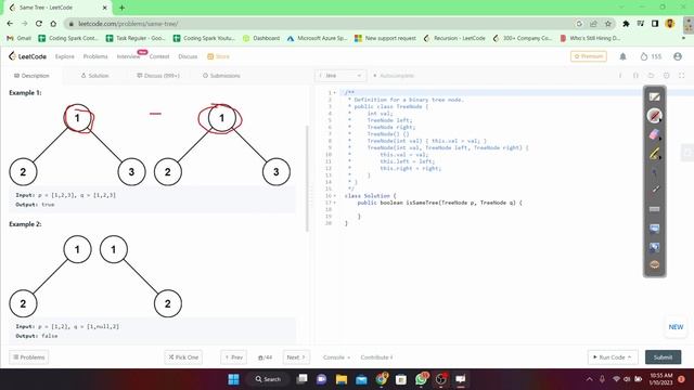 LeetCode 100. Same Tree | Streak ?| JAVA смотреть онлайн