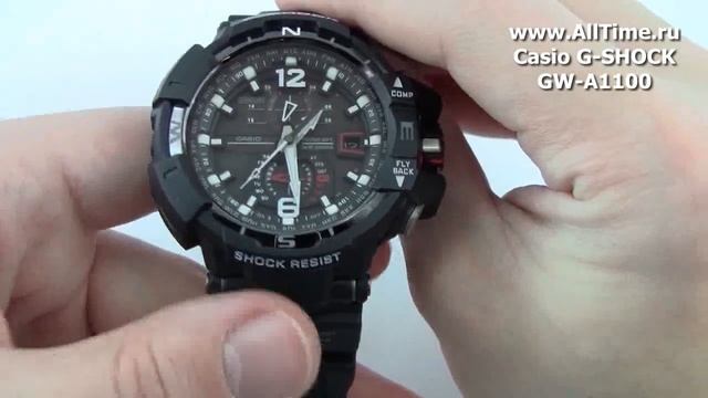 Обзор. Мужские наручные часы Casio G-SHOCK GW-A1100-1A3 смотреть онлайн