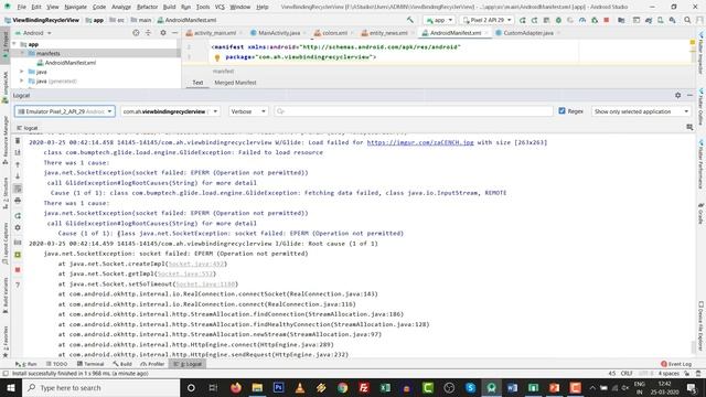 Solution of Error java.net.SocketException: socket failed: EPERM (Operation not permitted) Android смотреть онлайн