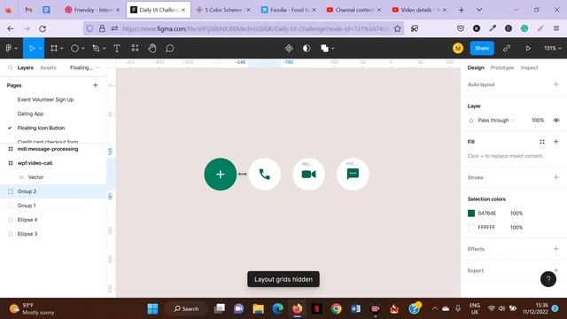 Design a floating action button with Interactive Components and Animation in Figma смотреть онлайн