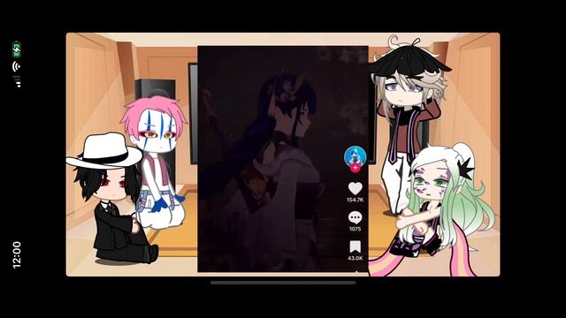 Uppermoons react to raiden shogun?/demon slayer X genshin/ FLASH WARNING ⚠️ (short) смотреть онлайн