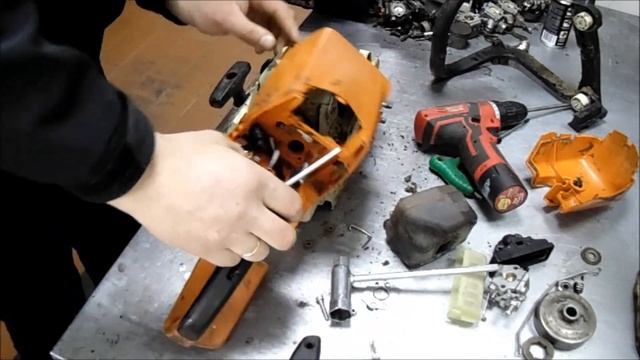 Полная разборка бензопилы STIHL MS 250