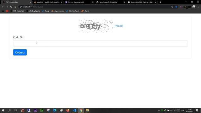 PHP Ders 155 Captcha Doğrulama Kodu Kullanımı (securimage) смотреть онлайн