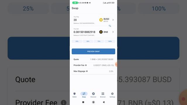 Swap Busd To BNB || How To Swap || Busd to BNB Swap || Swap Process || Trust Wallet Feature смотреть онлайн
